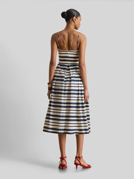 Lauren Ralph Lauren Körpernahes Cocktailkleid aus Baumwoll-Mix Dunkelblau 5