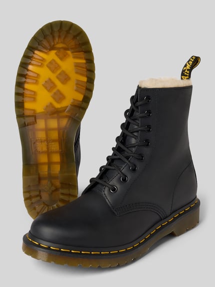 Dr. Martens Schnürstiefel aus echtem Leder Modell 'Serena' Black 4