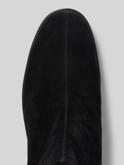 Productfoto, Stiefeletten aus echt leer met ritssluiting van Högl, zwarte afgeronde pasvorm, geprofileerde pasvorm, context: Dames laarsje, echt leer, afgeronde pasvorm, ritssluiting, geprofileerd, hakhoogte maat 40: 5 cm, schachthoogte maat 40: 12 cm, schachtbreedte maat 40: 12 cm