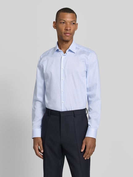 OLYMP Level 5 Regular Fit Businesshemd mit Kentkragen Bleu 4
