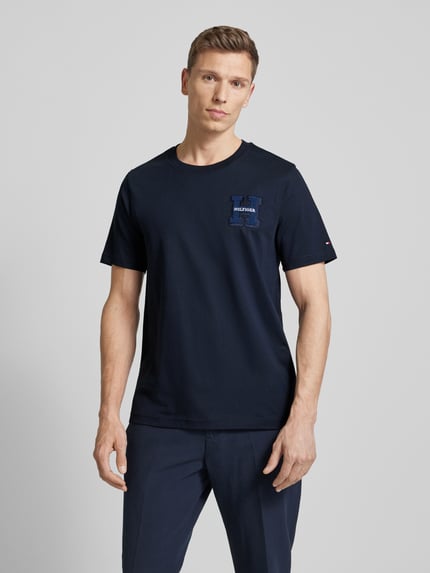 Tommy Hilfiger T-Shirt mit Label-Patch Marine 4