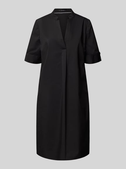 COMMA Knielanges Kleid mit Tunikakragen Black 2