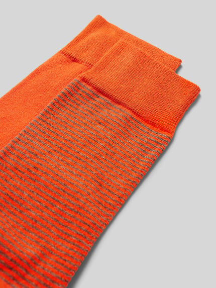 Christian Berg Men Socken mit Label-Detail im 2er-Pack Dunkelorange 2