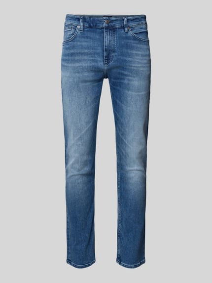 BOSS Orange Slim Fit Jeans aus Baumwoll-Mix Modell 'DELAWARE' Jeansblau 2