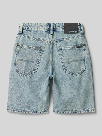 Garcia Jeansshorts in 5-pocketmodel Blauw - 3