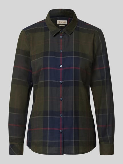 Barbour Regular fit overhemdblouse van puur katoen model 'BREDON' Marineblauw - 2