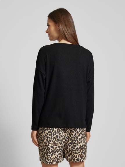 b.young Gebreide pullover met structuurmotief, model 'Punti' Zwart - 5