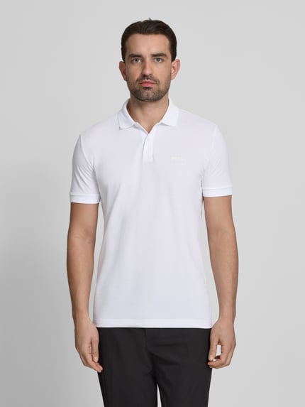 BOSS Green regular fit poloshirt van puur katoen model 'PIO 1' Wit - 4