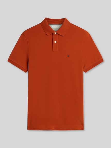 Tommy Hilfiger Regular Fit Poloshirt aus Baumwoll-Mix Terra 2