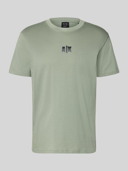t-shirt z logo i okrągłym dekoltem Shop The Look MANNEQUINE