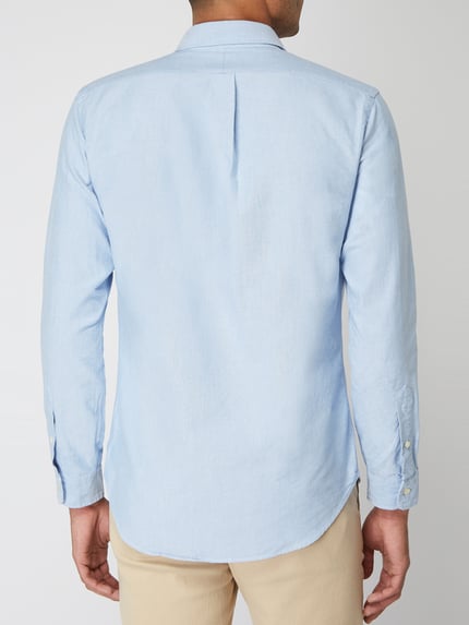 Polo Ralph Lauren Slim Fit Freizeithemd aus Oxford Bleu 5