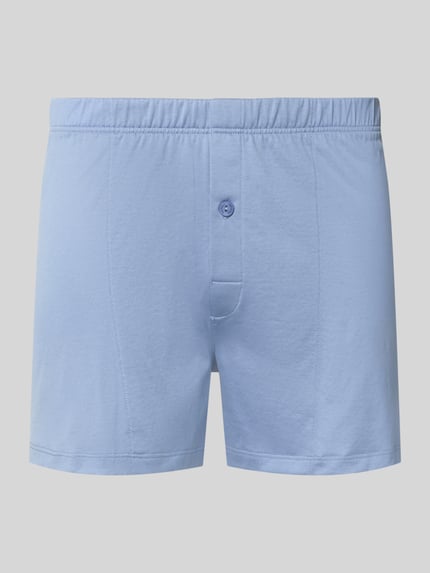 HANRO Boxershorts mit Zierknopf Hellblau 1