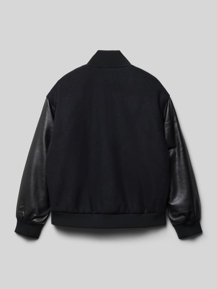Calvin Klein Jeans Bomberjacke mit Label-Applikation Modell 'VARSITY' Black 3