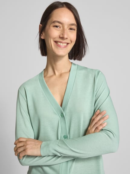 MAERZ Muenchen Strickjacke mit Knopfleiste Mint 3