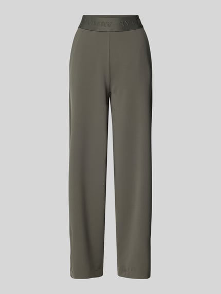 CAMBIO Stoffen broek in verkorte pasvorm Model 'ELENA' Olijfgroen - 2