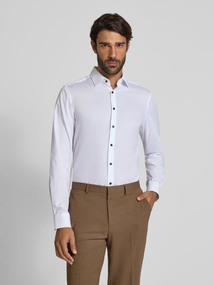 OLYMP Level 5 Slim fit zakelijk overhemd met extra lange mouwen Wit - 4