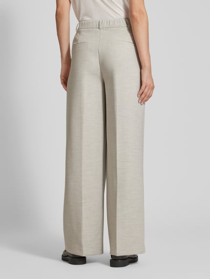 Selected Wide Leg Stoffhose mit Bügelfalten Modell 'RITA-PAXA' Beige Melange 5
