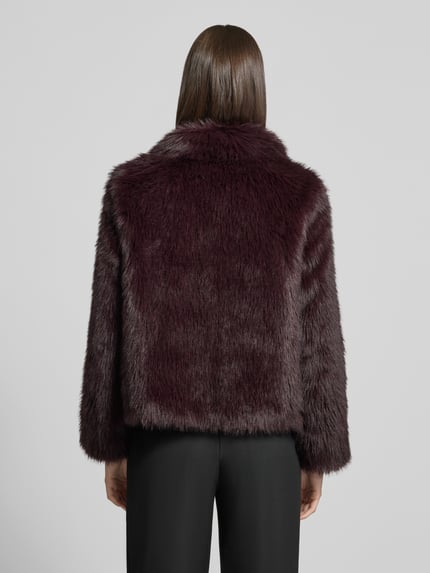 s.Oliver BLACK LABEL Webpelzjacke mit Umlegekragen Bordeaux 5