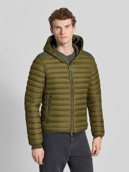 Save The Duck Steppjacke mit Zweiwege-Reißverschluss Modell 'JELEP' Oliv 4