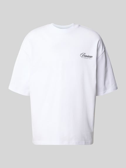 T-Shirt mit Logo- und Statement-Print Shop The Look MANNEQUINE