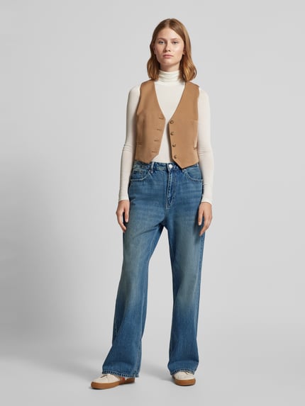 VERO MODA Wide Fit Jeans mit hoher Taille Modell 'TOKEY' Blau 1