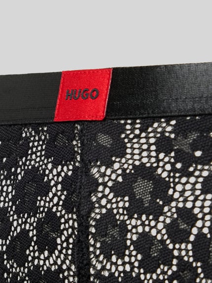 HUGO Slip mit Spitzenbesatz Modell 'SAVANA BRIEF' Black 2