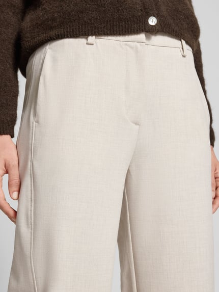 OPUS PANTS Straight Leg Stoffhose mit Paspeltasche am Gesäß Modell 'Mette' Beige 3