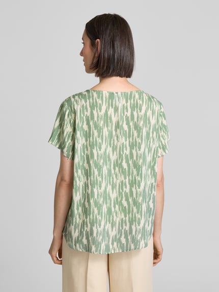 VERO MODA Loose Fit T-Shirt aus aus reiner Viskose Modell 'EASY JOY' Schilf 5