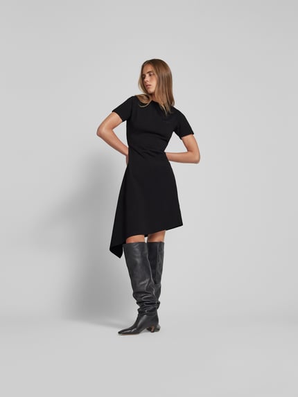 VETEMENTS Sukienka T-shirtowa o asymetrycznym designie Czarny 4