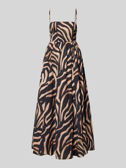 HUGO Empire Trägerkleid aus reiner Baumwolle Modell 'KUMARE-1' Beige 2