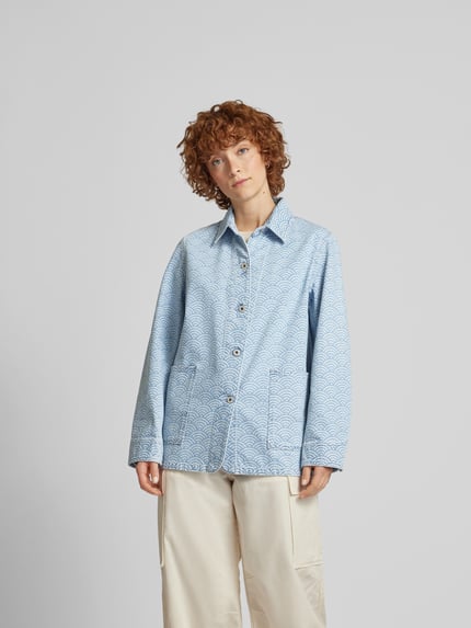 Kenzo Jeansjack met all-over motief Jeansblauw - 4