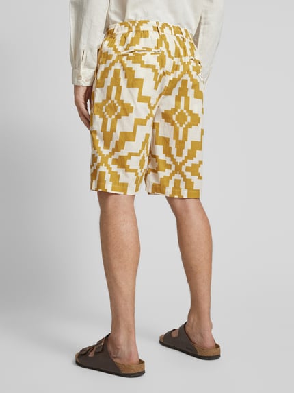 Thinking Mu Shorts mit Allover-Muster GELB 5