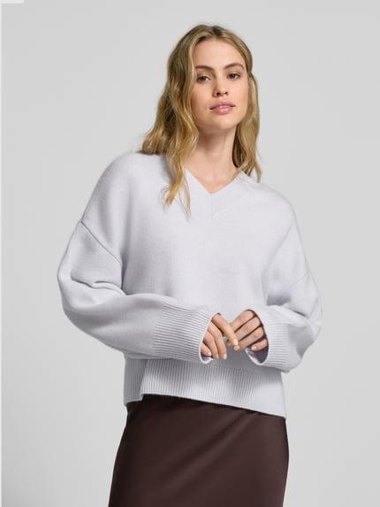 Style Icon Collection Strickpullover mit Kaschmir-Anteil – curated by Anouk Yve Hellblau 4