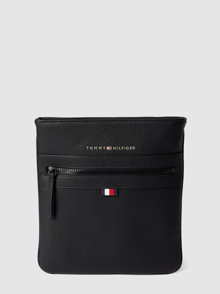 Tommy Hilfiger Torebka na długim pasku z nadrukiem z logo Czarny 2