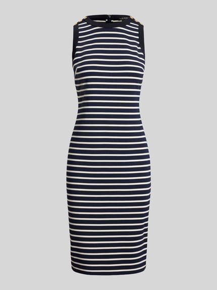 Lauren Ralph Lauren Körpernahes Freizeitkleid  Marine Melange 2