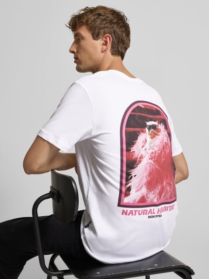 Dedicated T-Shirt mit Motiv-Print Weiss 3