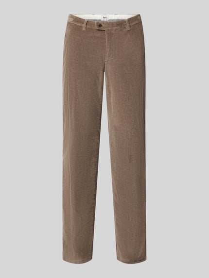 Produktfoto, Modern Fit Cordhose aus Baumwoll-Mix Modell 'Fabio' von Brax in Braun, schmale Passform, feine Cordstruktur, Herren Schmale Hose von Brax