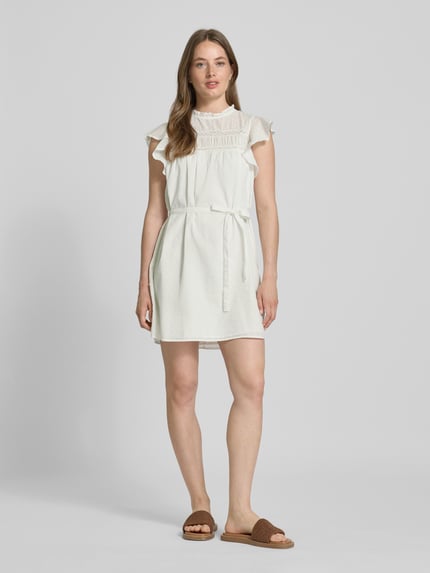 VERO MODA Freizeitkleid aus reiner Baumwolle Modell 'TRINE' Weiss 1