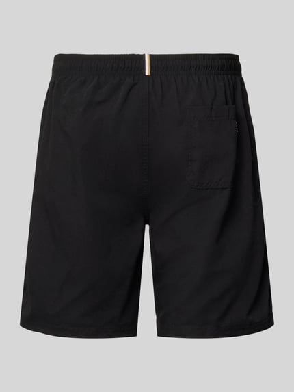 BOSS Szorty kąpielowe z napisem z logo Model 'ORCA' Czarny 3