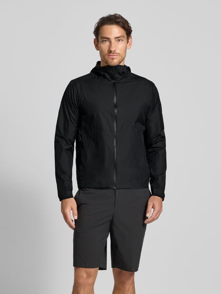 BOSS Green Regular Fit Jacke aus leichtem Ripstop Gewebe Black 4