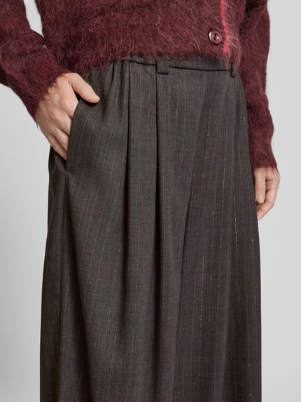 Raffaello Rossi Wide Leg Stoffhose mit Bundfalten Modell 'DOMINIQUE' Anthrazit 3
