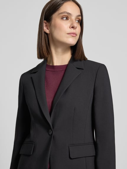 MORE & MORE Slim Fit Blazer mit Pattentaschen Black 3