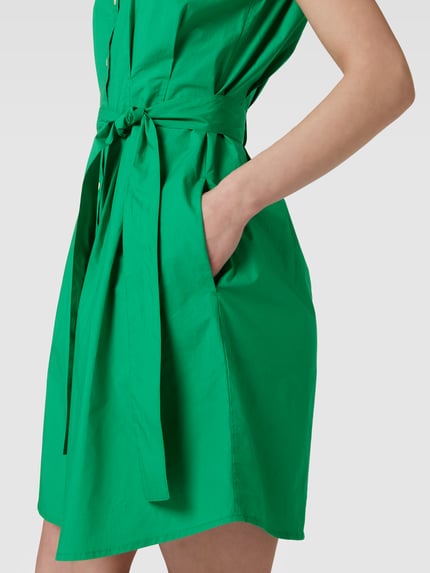 Marc O'Polo Blousejurk met strikceintuur Groen - 3