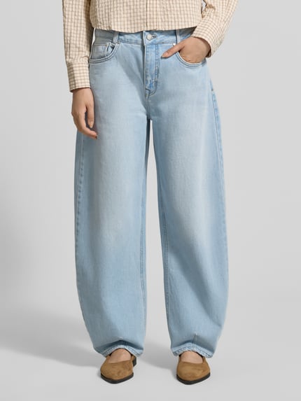 My Essential Wardrobe Barrel Jeans im 5-Pocket-Design Modell 'LUCY' Hellblau 4