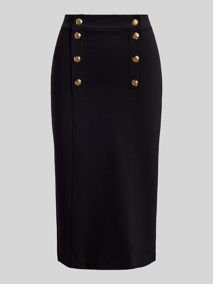 Lauren Ralph Lauren Spódnica ołówkowa o kroju tapered fit z mieszanki wiskozy BLACK 2