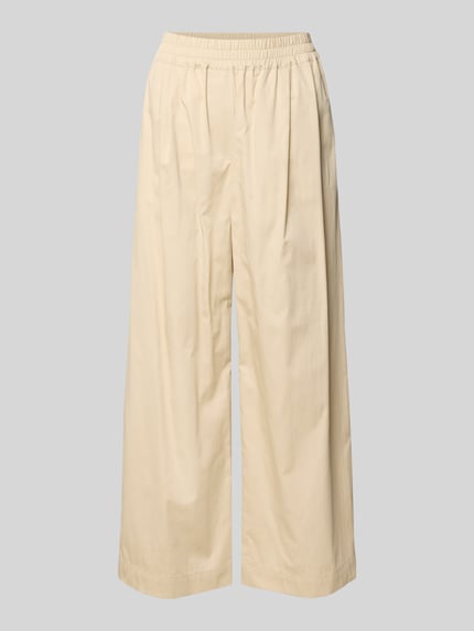 Weekend Max Mara Regular Fit Weite Hose aus reiner Baumwolle Modell 'GOLFO' Sand 2