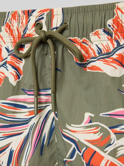 Tommy Hilfiger Badeshorts mit Allover-Muster Oliv 2