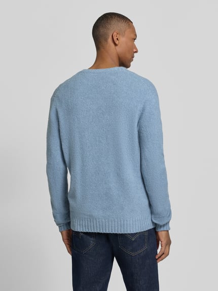 CINQUE Regular Fit Strickpullover mit Rundhalsausschnitt Modell 'CIZAC' Hellblau 5