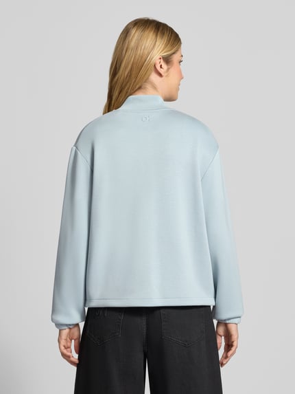 OPUS Sweatjacke mit Baseballkragen Glacki club Aqua 5