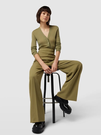 Joseph Stoffen broek met persplooien Olijfgroen - 3